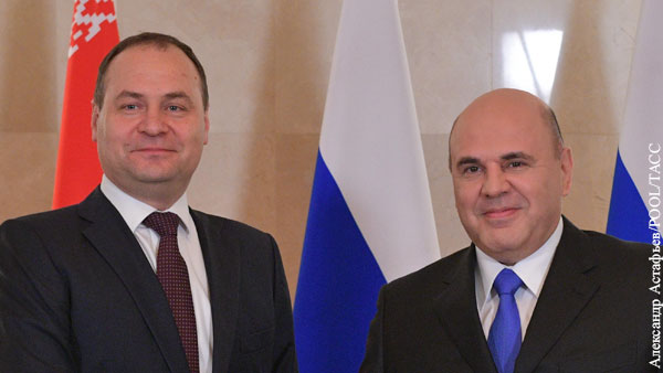 Мишустин и премьер Белоруссии обсудили сотрудничество в энергетике и промышленности