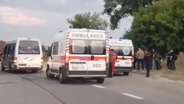 Задержаны подозреваемые в обстреле автобуса под Харьковом