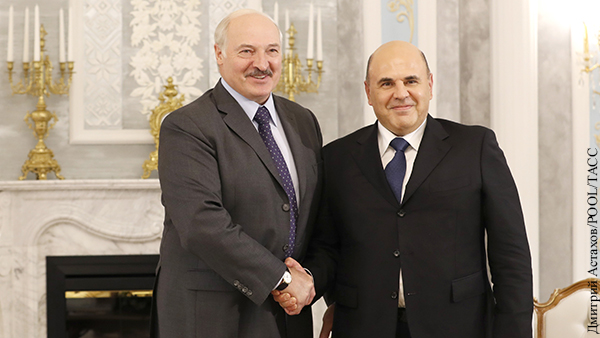 Мишустин прибыл в Минск на встречу с Лукашенко