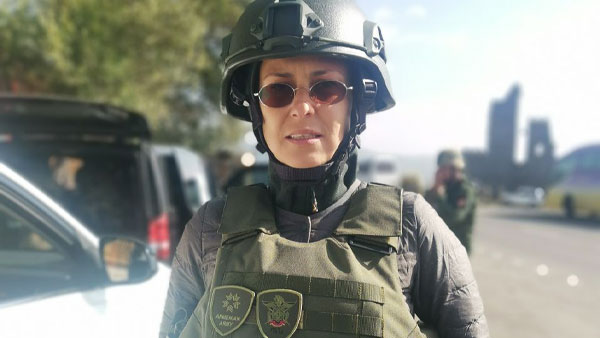 Чичерина поехала добровольцем в Карабах и попала под обстрел азербайджанских беспилотников