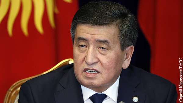 Президент Киргизии заявил о попытке незаконного захвата власти