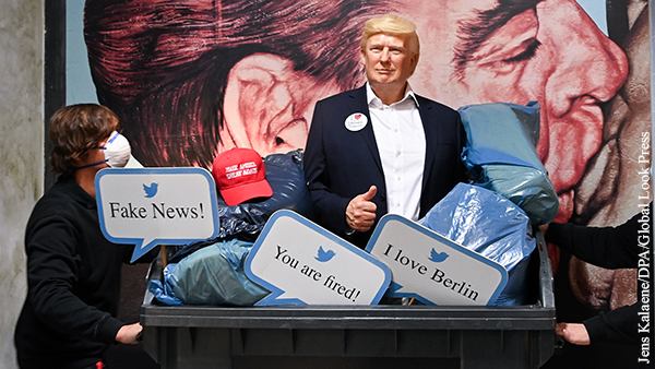 Музей мадам Тюссо поставил фигуру Трампа в «мусорку»