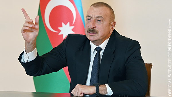 Алиев счел, что «Армения признала свое поражение»