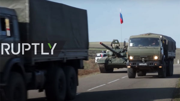 Опубликовано видео прибытия российских миротворцев в Лачинский коридор