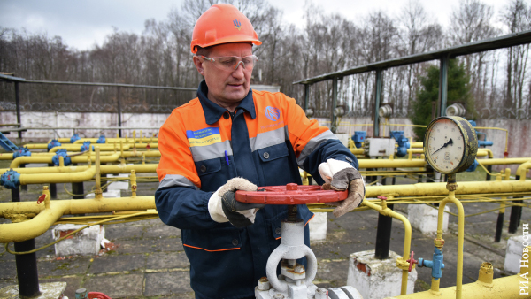 Транзит газа в Европу через Украину сократился почти на 40%