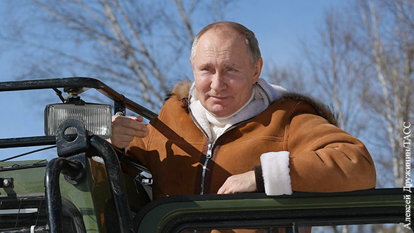 Британцев впечатлил отдых Путина в тайге