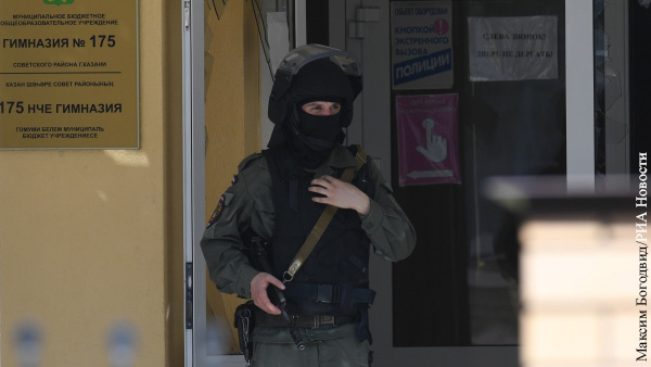 НАК: На школу в Казани напал один человек, он задержан