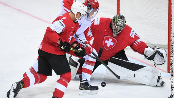 Сборная России обыграла Швейцарию в матче ЧМ по хоккею