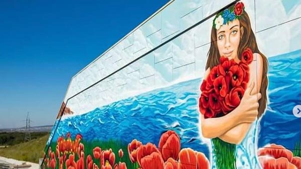 Пейзаж с девушкой на фоне маков украсил трассу «Таврида» ко Дню России