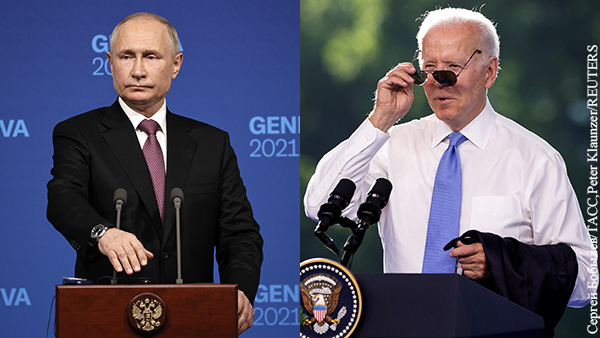 В соцсетях указали на контрастные отличия итоговых пресс-конференций Путина и Байдена