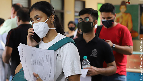 В Индии признали «вызывающим опасения» новый штамм коронавируса «дельта плюс»