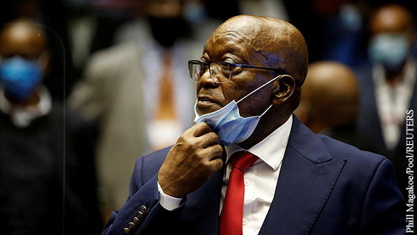 Экс-президент ЮАР приговорен к 15 месяцам тюрьмы