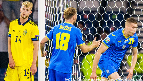 Сборная Украины по футболу вышла в четвертьфинал Евро-2020