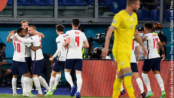 Сборная Украины с разгромным счетом проиграла команде Англии на Евро-2020