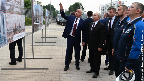 Путину продемонстрировали строительство культурного кластера в Кемерове