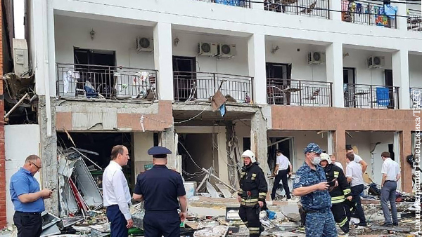 Названа вероятная причина взрыва в гостинице в Геленджике