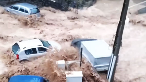 Опубликовано видео нового наводнения в Бельгии