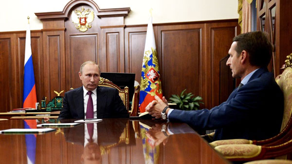 Нарышкин рассказал о работе Путина с документами Службы внешней разведки