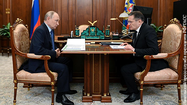 Путин с глазу на глаз обсудил с главой Росатома развитие оружейного комплекса
