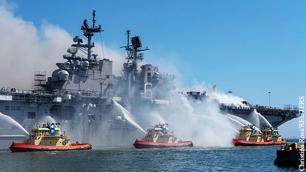 Выяснился мотив совершившего поджог военного корабля США моряка