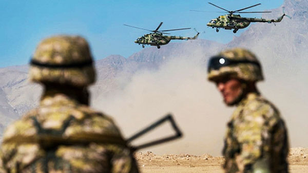 На учениях на границе с Афганистаном применили «вертолетную карусель»