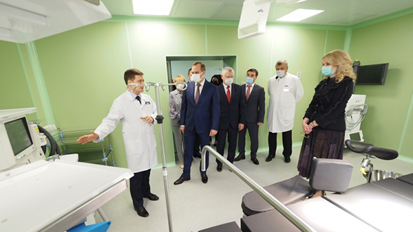 Голикова осмотрела строящуюся онкологическую поликлинику в Мордовии