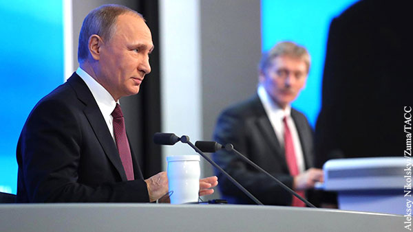 Песков рассказал о здоровье ушедшего на самоизоляцию Путина