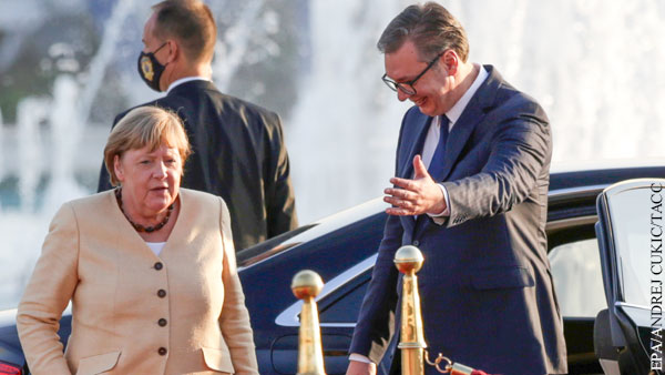Президент Сербии прогнулся перед Меркель