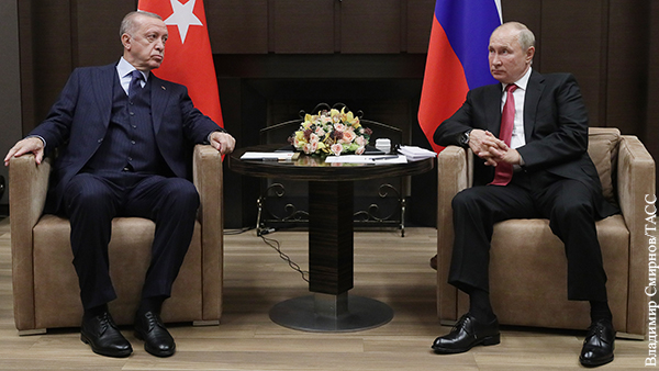 Эрдоган назвал Путина «дорогим другом»