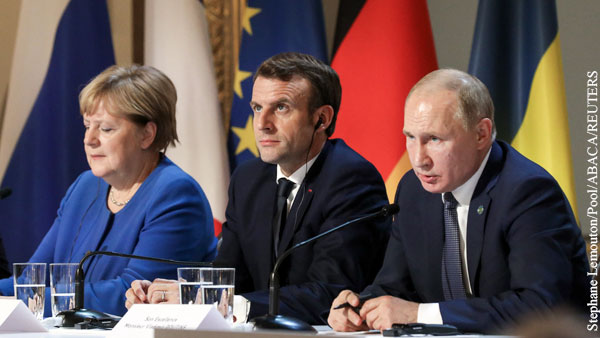Путин, Макрон и Меркель поручили интенсифицировать контакты по линии «нормандской четверки»