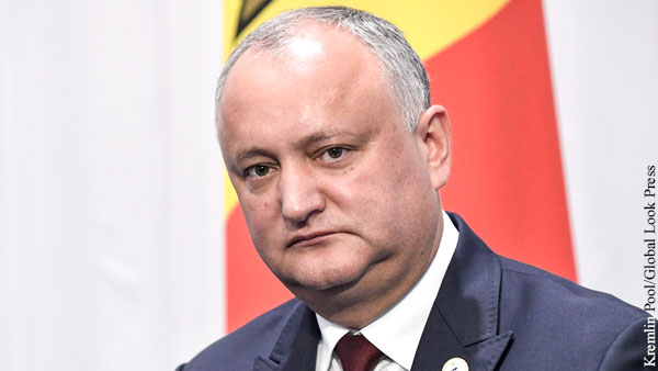 Экс-президент Молдавии Додон решил заняться развитием отношений с Россией