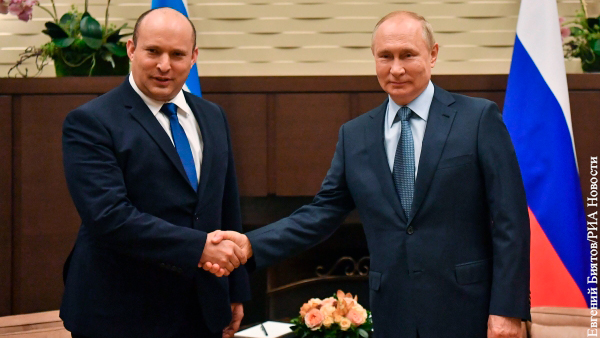 Путин начал первую встречу с новым премьером Израиля