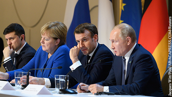 Путин объяснил Меркель и Макрону неадекватность призывов Киева созвать нормандский саммит