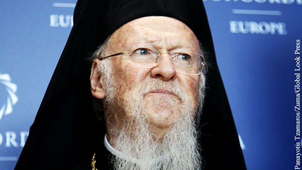 Патриарх Варфоломей пожаловался на неблагодарность Московского патриархата