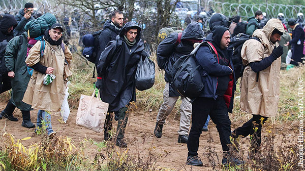 Группа мигрантов прорвалась в Польшу из Белоруссии