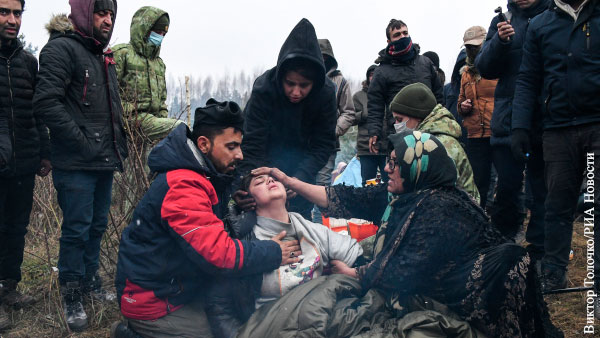 Мигранты на польской границе стали заболевать ОРВИ