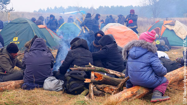 Мигранты создали еще один лагерь на границе между Белоруссией и Польшей 