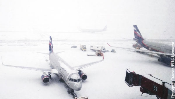 Из-за снегопада в Москве отменили более 50 рейсов 