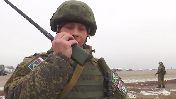 Минобороны Казахстана опубликовало видео с миротворцами ОДКБ