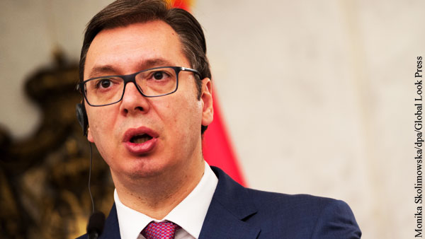Вучич заявил о западных спонсорах протестов в Сербии
