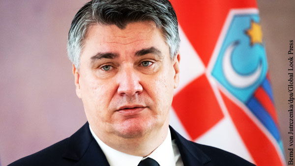 Украина выдвинула требование к президенту Хорватии