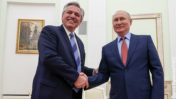 Фернандес предложил сделать Аргентину «входными воротами» в Латинскую Америку для России