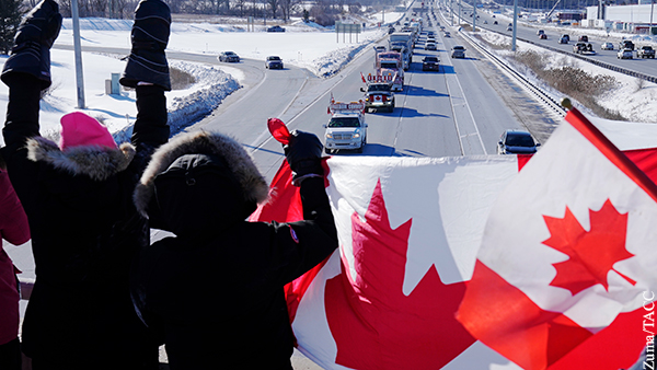 Власти США разошлись с Оттавой в оценке протестов в Канаде