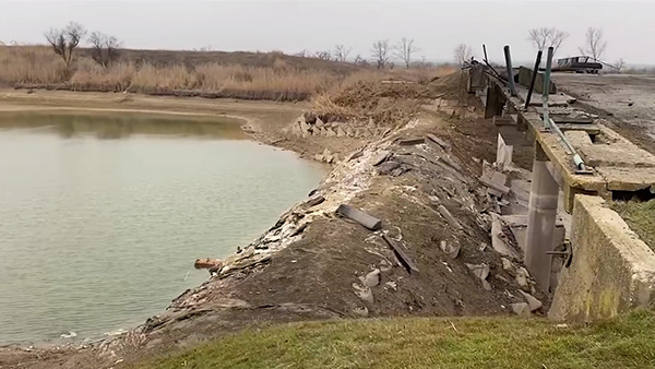 Аксенов показал состояние Северо-Крымского канала в Херсонской области