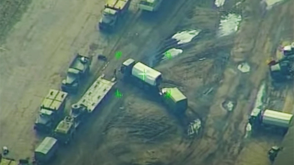 Минобороны показало видео уничтожения военной техники Украины под Черниговом