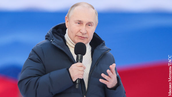 Путин в выступлении в «Лужниках» процитировал Священное Писание