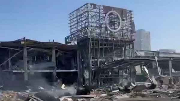 Минобороны сообщило об уничтожении спрятанной в торговом центре Киева батареи РСЗО