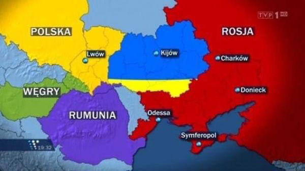 Экс-депутат Рады показал «польскую карту» раздела Украины