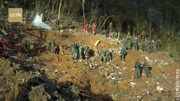 Пассажиров и экипаж разбившегося Boeing 737 в Китае признали погибшими