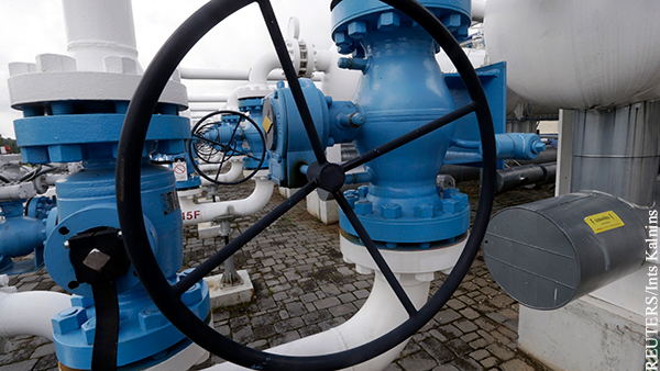 Латвия зафиксировала прекращение поставок российского газа
